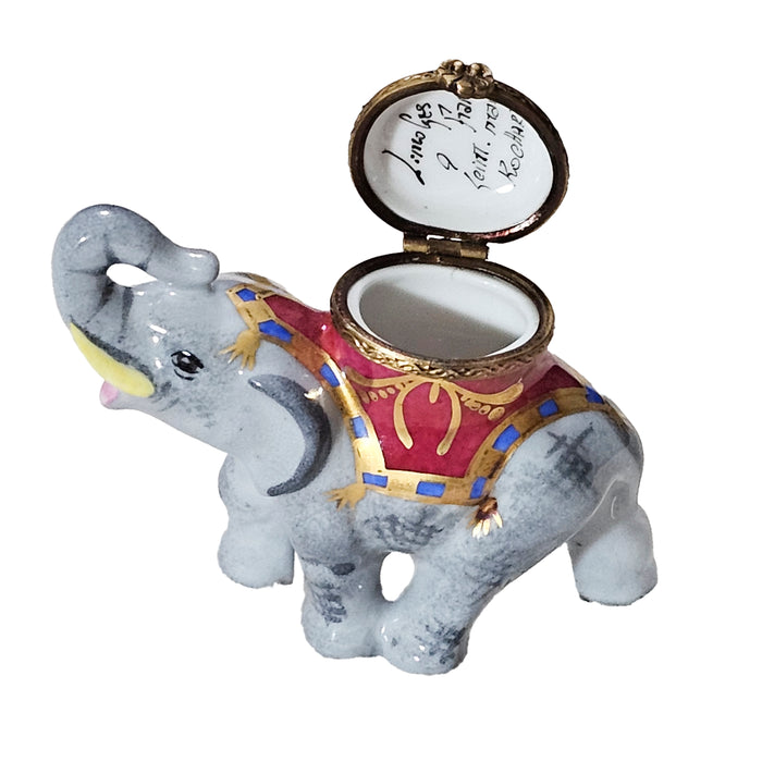 Royal Elephant Box for Home Decor Porcelain Limoges wild animal French Trinket Box