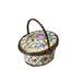 Charming Floral Basket for Elegant Décor Porcelain Limoges Basket French Trinket Box