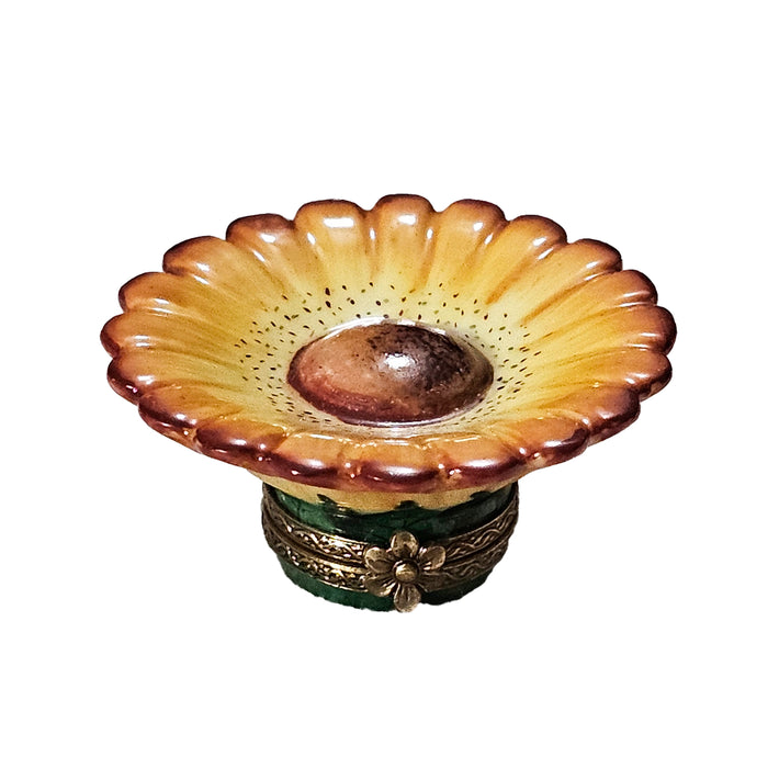 Sunflower Elegance for Nature Lovers Porcelain Limoges Flower French Trinket Box
