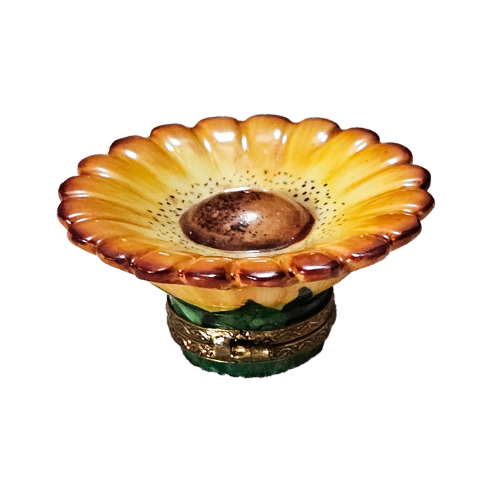 Sunflower Elegance for Nature Lovers Porcelain Limoges Flower French Trinket Box