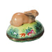 Charming Rabbit Box for Collectors Porcelain Limoges rabbit mice French Trinket Box