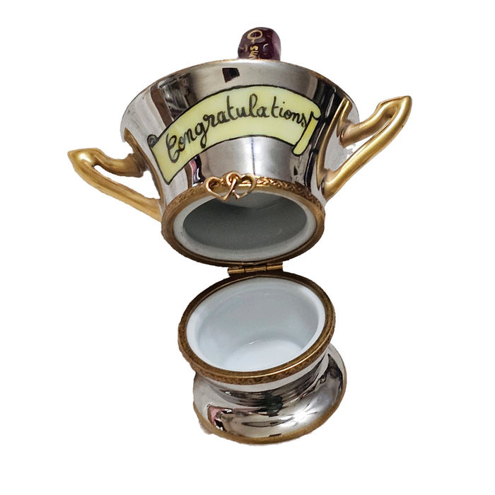 Champagne Celebration Box for Milestone Gifts Porcelain Limoges wine spirits French Trinket Box