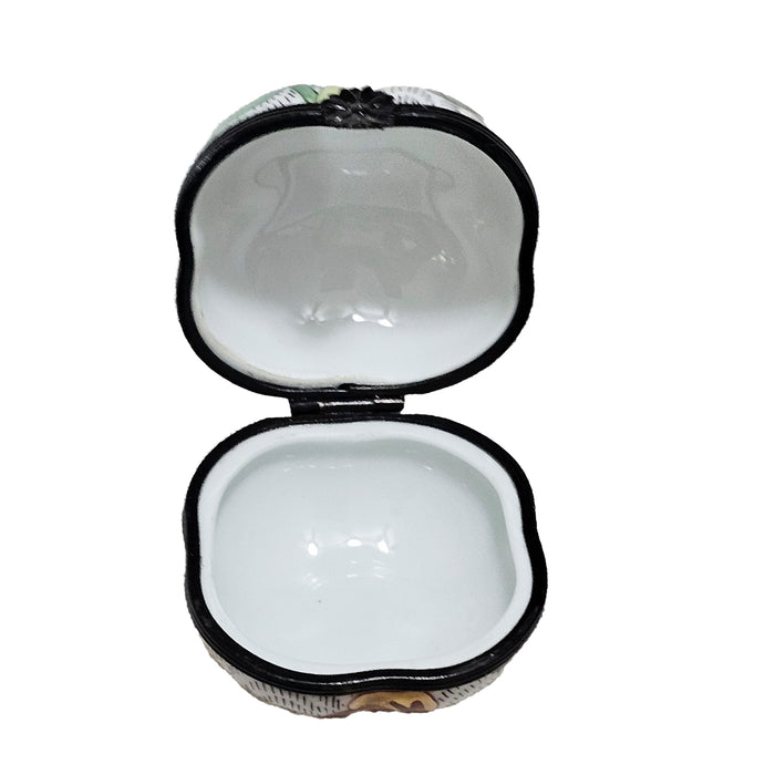 Puffy Floral Limoges Box for Elegant Home Decor Porcelain Limoges Shaped French Trinket Box