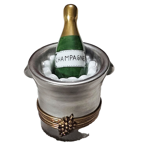 Champagne Silver Bucket for Celebrations | Limoges Boutique Authentic Limoges Box