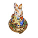 Charming Rabbit Gift for Collectors Porcelain Limoges rabbit mice French Trinket Box