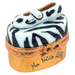 Mary Jane Shoes: Zebra Limoges Box Figurine - Limoges Box Boutique