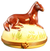 Horse Limoges Box for Animal Lovers Porcelain Limoges horse French Trinket Box