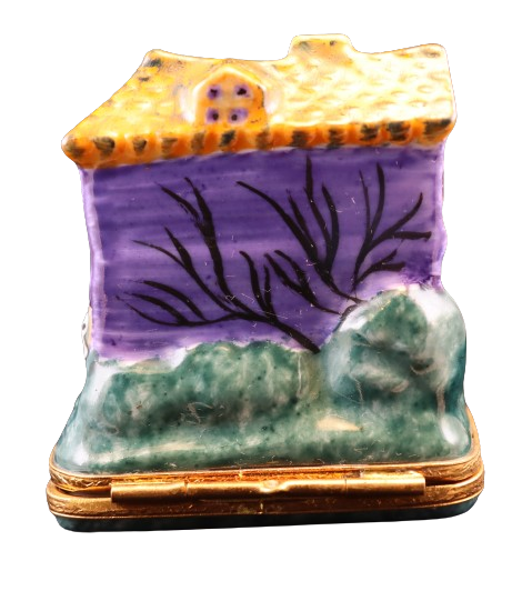 Hand-painted Haunted House Limoges box, French artistry for lovers of fine art