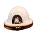 Treasured French collectible: Igloo Santa Polar Bear Limoges box, painted by hand