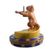 Every brushstroke by hand on the Cat and the Fiddle Limoges box from France