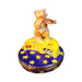 Limoges Boutique presents the Artoria Cat and the Fiddle, a genuine Limoges box painted by hand in France
