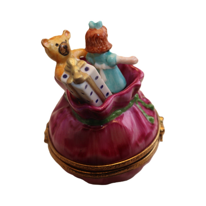 A thoughtful gift for Francophiles: the Santa's Bag of Toys Limoges box