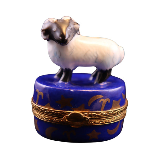 Genuine Aries Zodiac Limoges box painted by hand in France, from Limoges Boutique