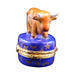 Every brushstroke by hand on the Taurus Zodiac Limoges box from France