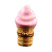 Limoges Boutique presents the Strawberry Ice Cream Cone, a genuine Limoges box painted by hand in France