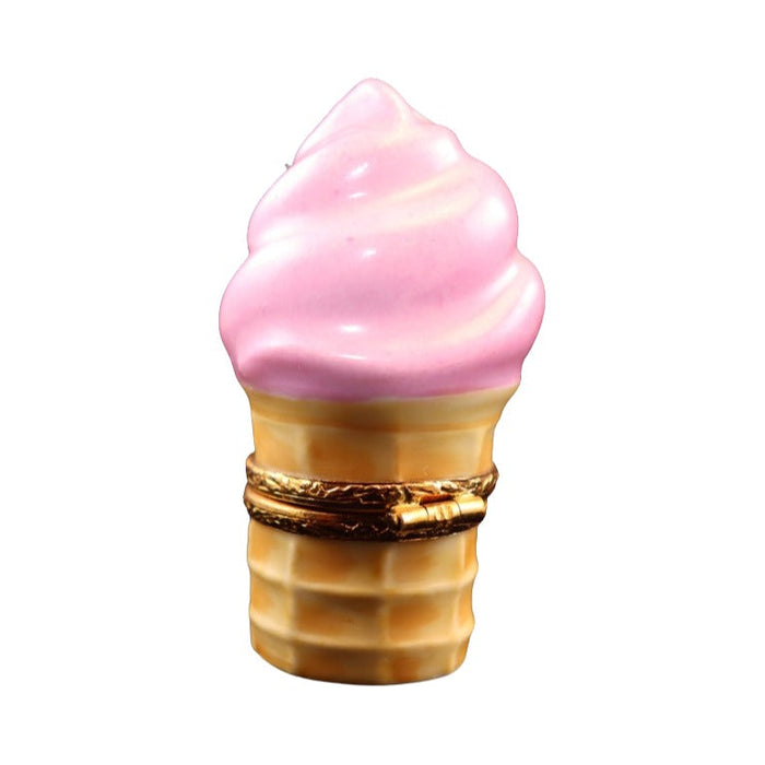 A thoughtful gift for Francophiles: the Strawberry Ice Cream Cone Limoges box