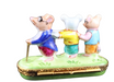 Three Blind Mice hand-painted Limoges porcelain box by Artoria, view 3