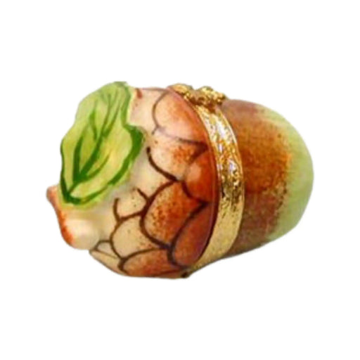 Acorn Limoges Box for Nature Lovers Porcelain Limoges FRUIT NUT French Trinket Box