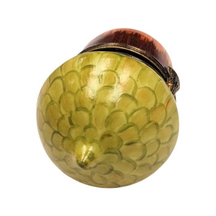 Acorn Limoges Figurine for Collectors Porcelain Limoges FRUIT NUT French Trinket Box
