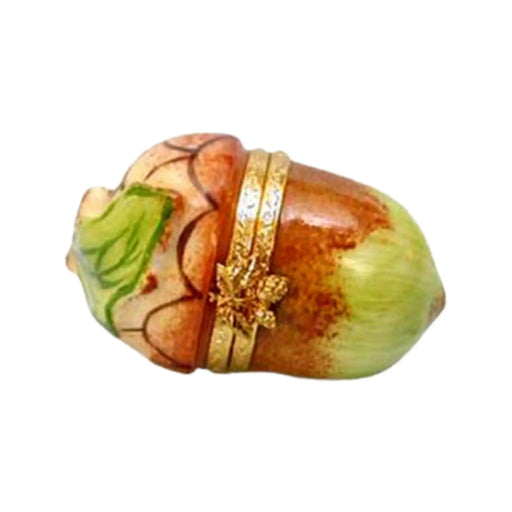 Acorn Limoges Box for Nature Lovers Porcelain Limoges FRUIT NUT French Trinket Box