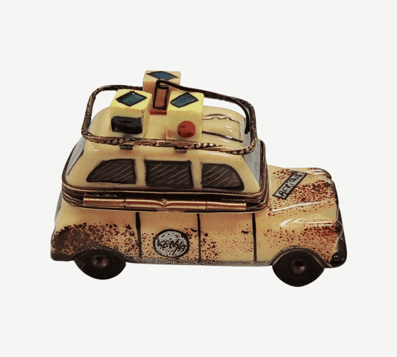 Africa Safari Vehicle for Adventurous Collectors Porcelain Limoges vehicle travel French Trinket Box