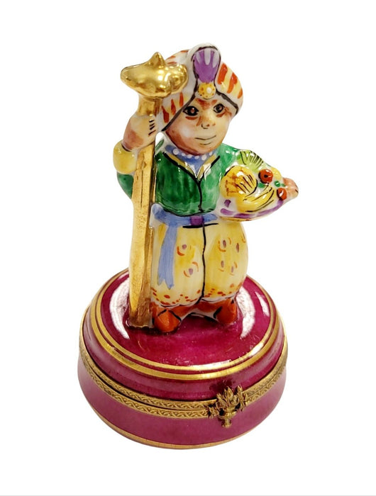 Aladdin Magic Carpet Limoges for Collectors Porcelain Limoges travel myth Fairy Tale French Trinket Box
