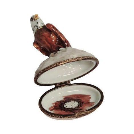 American Bald Eagle Limoges box painted by hand in Limoges, France, a gift to treasure