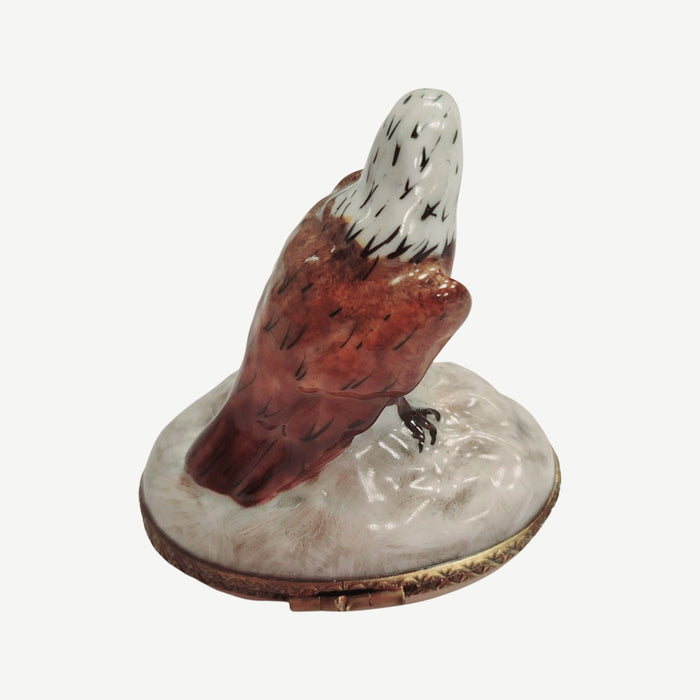 American Bald Eagle Limoges Box for Collectors Porcelain Limoges bird patriotic united states French Trinket Box
