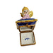 Angel with Harp Limoges Box for Collectors Porcelain Limoges Angel music French Trinket Box