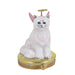 Angelic Cat Limoges Box for Cat Lovers Porcelain Limoges Angel cat French Trinket Box