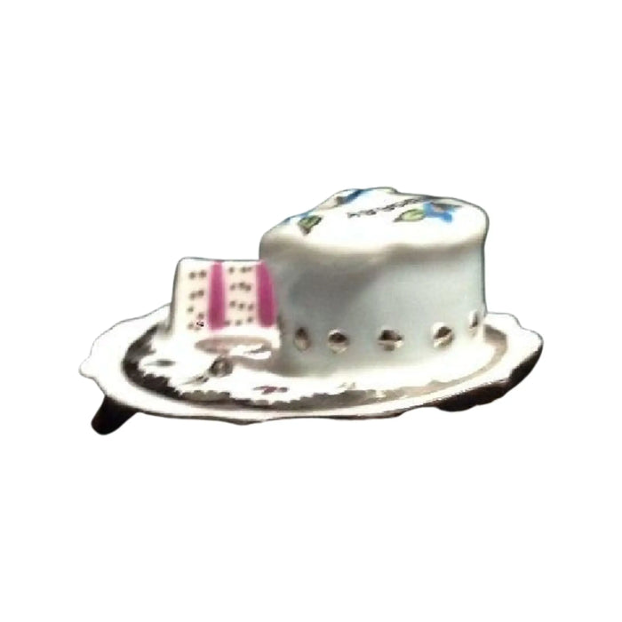 Anniversary Cake Limoges Box for Cherished Moments Porcelain Limoges Wedding French Trinket Box