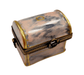 Antique Bronze Trunk Limoges Box for Collectors Porcelain Limoges furniture French Trinket Box