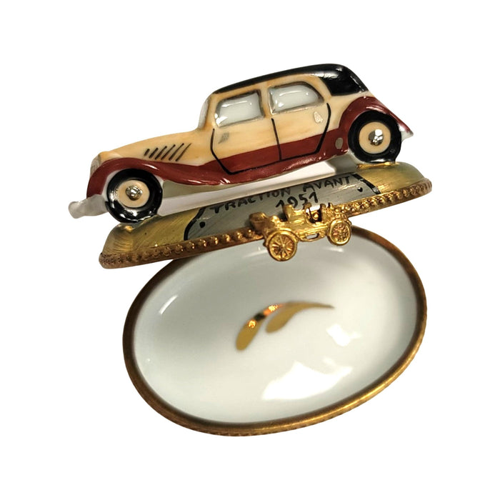 Antique Limoges Car Box for Collectors Porcelain Limoges vehicle French Trinket Box