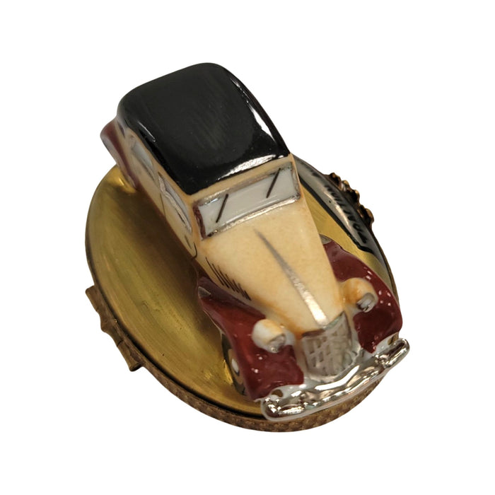 Antique Limoges Car Box for Collectors Porcelain Limoges vehicle French Trinket Box