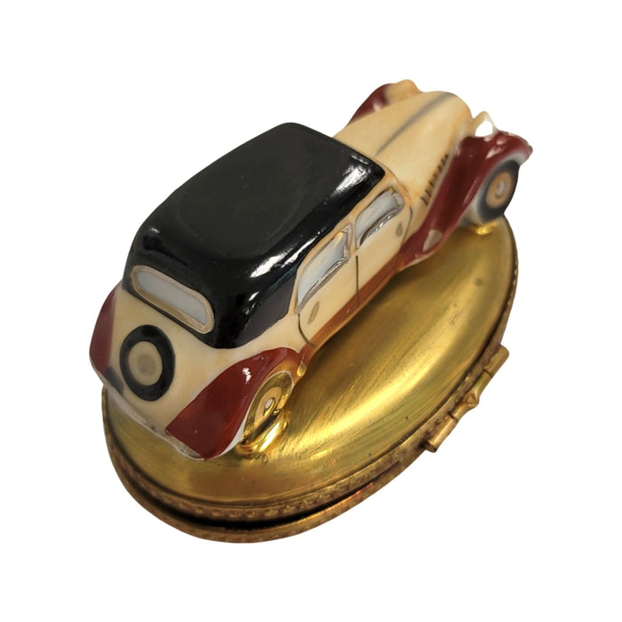 Antique Limoges Car Box for Collectors Porcelain Limoges vehicle French Trinket Box