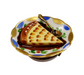 Apple Pie Dessert on Plate Limoges Box Porcelain Figurine-Food-CH1R124