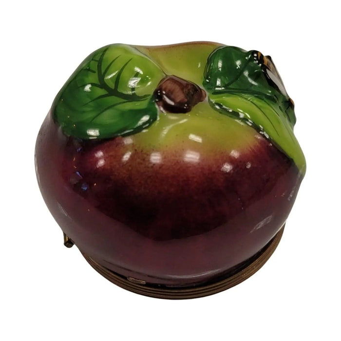 Apple with Bee Limoges box, an heirloom-quality piece for collectors