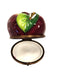 Apple and Bee Limoges Box for Fall Enthusiasts Porcelain Limoges fruit French Trinket Box