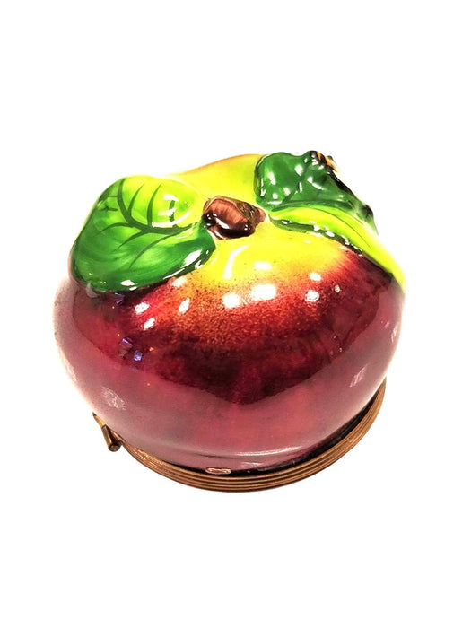 Apple and Bee Limoges Box for Fall Enthusiasts Porcelain Limoges fruit French Trinket Box