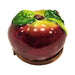Collectible Apple with Bee Limoges box with artisan brushwork