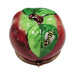 Authentic Apple with Bee Limoges box, hand-painted in France, from Limoges Boutique