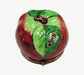 Apple and Bee Limoges Box for Fall Enthusiasts Porcelain Limoges fruit French Trinket Box