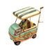 Aqua Man Golf Cart Figurine for Collectors Porcelain Limoges golf French Trinket Box