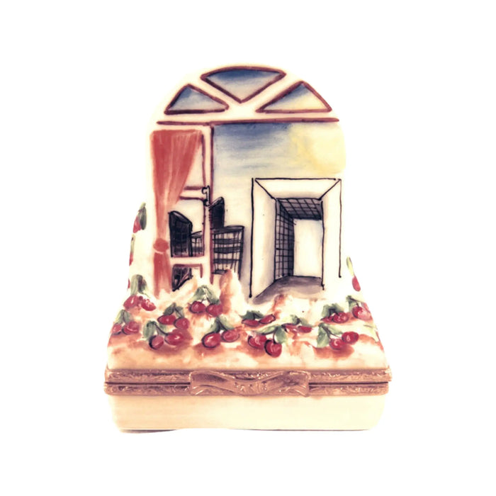 Arched Window Limoges Box for Art Lovers Porcelain Limoges home French Trinket Box