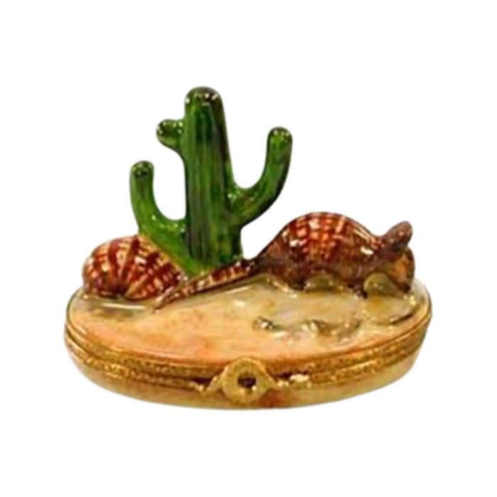 Armadillo Limoges Box for Collectors Porcelain Limoges Wild animals French Trinket Box