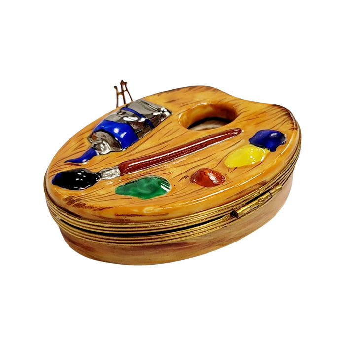 Artist Palette Limoges Box for Creative Souls Porcelain Limoges Fine arts French Trinket Box