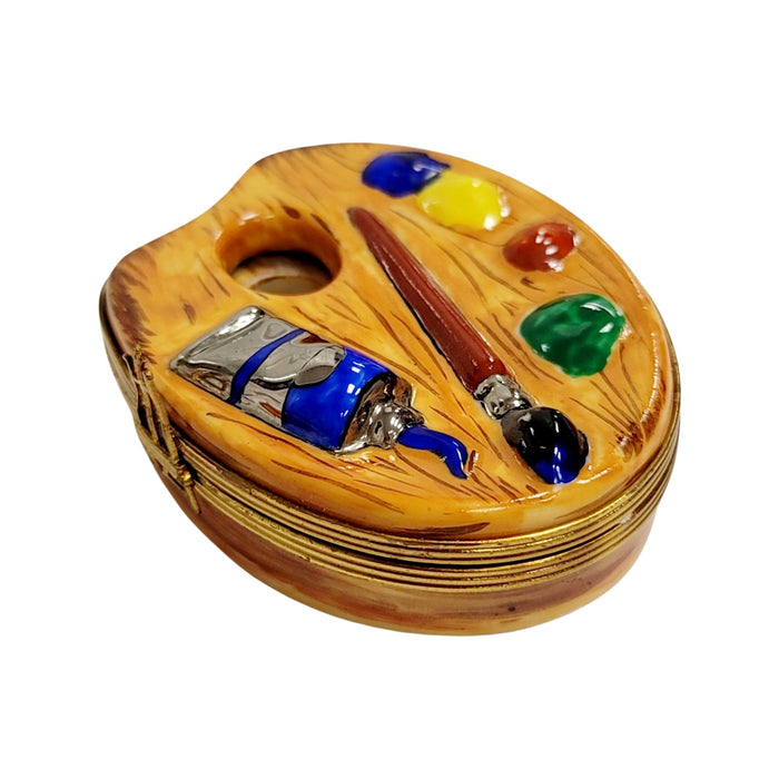 Artist Palette Limoges Box for Creative Souls Porcelain Limoges Fine arts French Trinket Box