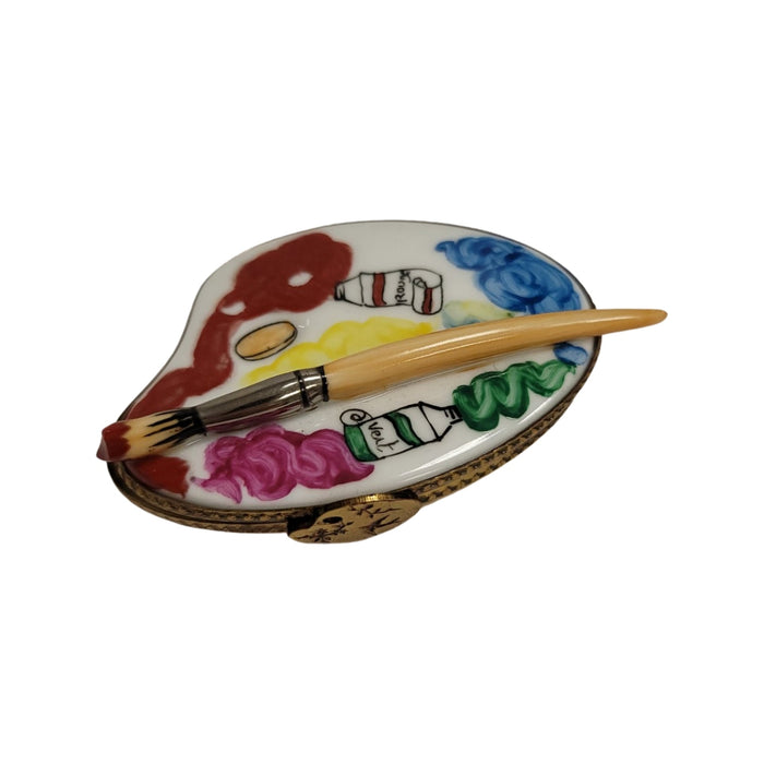 Artist Palette Limoges Box for Art Lovers Porcelain Limoges Fine Art French Trinket Box