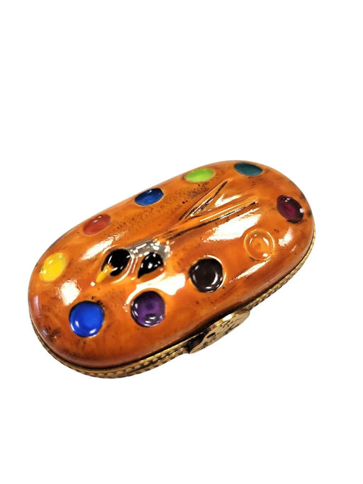 Artist Palette Limoges Box for Art Lovers Porcelain Limoges Fine Art French Trinket Box
