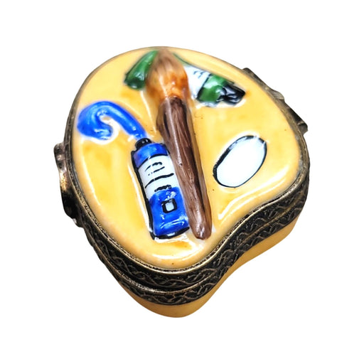 Artistic Palette Limoges Box for Creative Souls Porcelain Limoges Fine Art French Trinket Box